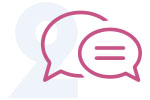 Ein pinkfarbenes Icon mit zwei übereinanderliegenden nach rechts zeigenden Pfeilen.